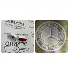 Проекция логотипа Mercedes w212 W213 W205 GLE GLS GLC